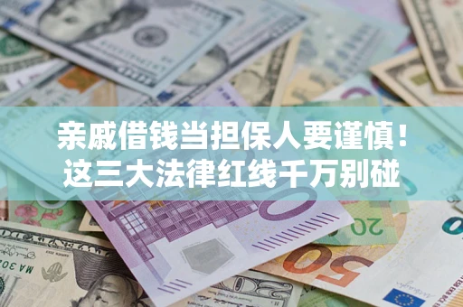 北京亲戚借钱当担保人要谨慎！这三大法律红线千万别碰