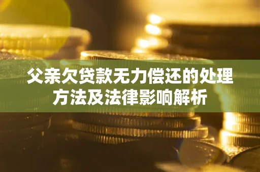 北京父亲欠贷款无力偿还的处理方法及法律影响解析