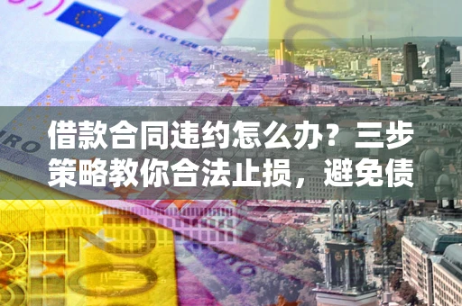 北京借款合同违约怎么办？三步策略教你合法止损，避免债务危机升级