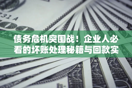 北京债务危机突围战！企业人必看的坏账处理秘籍与回款实战指南